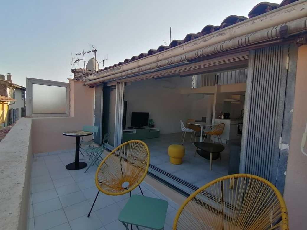 Charmant Appartement Terrasse Sur Les Toits Grasse Dış mekan fotoğraf